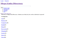 Desktop Screenshot of megalinkdirectory.info